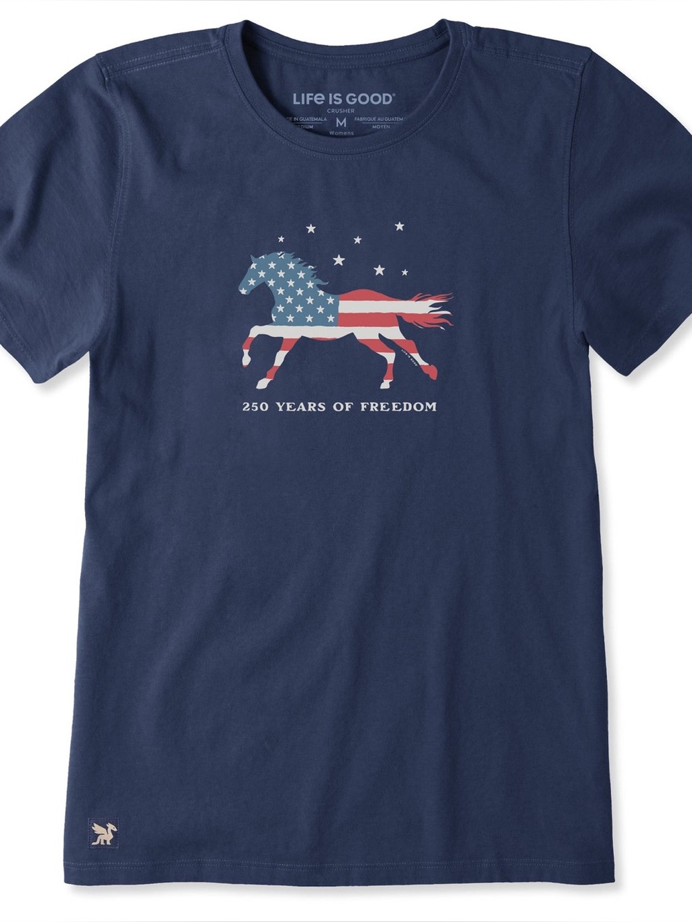 Women's 250 Years of Freedom Horse Americana Heritage Short Sleeve Tee